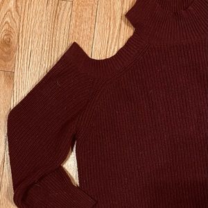 Burgundy Knit Sweater | L
